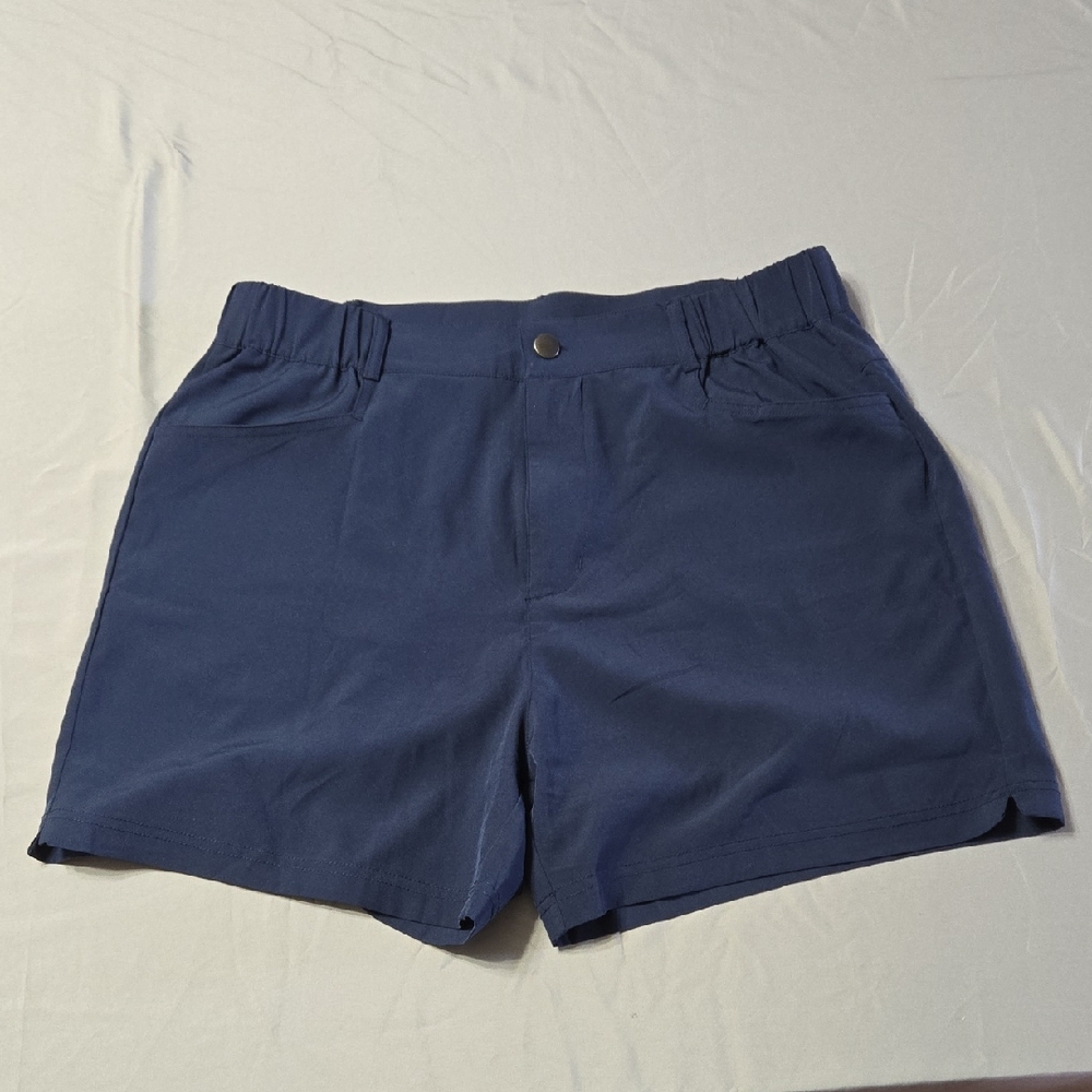 Santiny Sz Large Women's Navy Blue Shorts